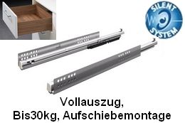 QuadroV6 Vollauszug mit Dämpfung