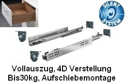 Quadro 4D 30kg Vollauszug mit Dämpfung