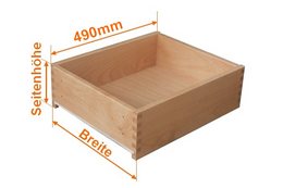Schubkästen Länge 490mm