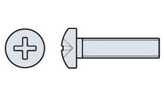 Metallschraube Pan-Head, DIN 7985