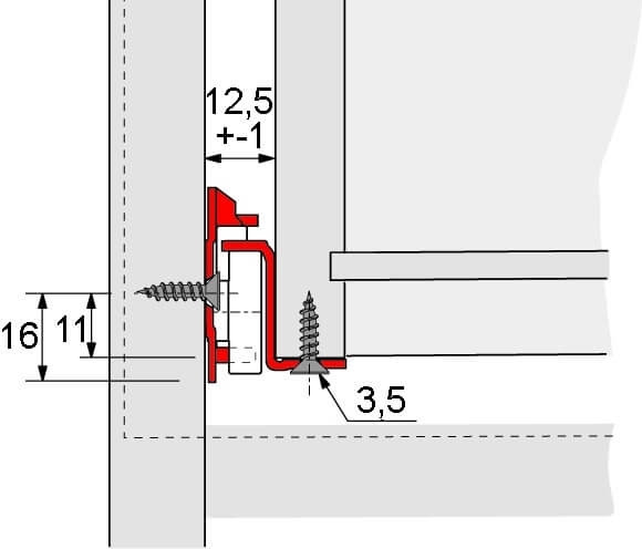 Rollenführung FR 402 Teilauszug 400mm