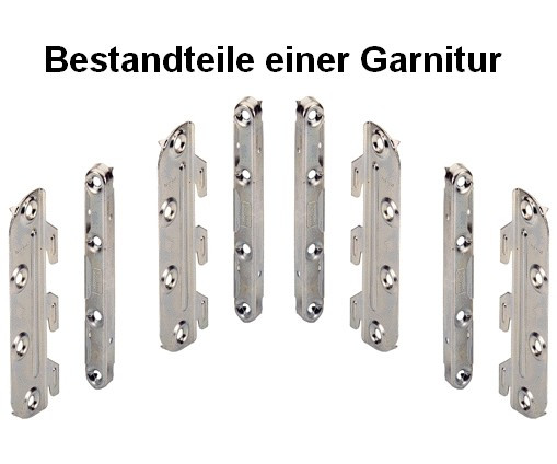 Verbindungsbeschlag für Betten 130mm (Garnitur)