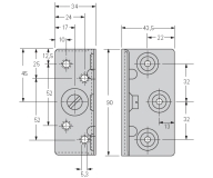 Stabilofix Bettverbinder 90mm