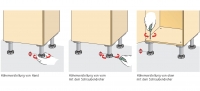 Sockelverstellfuß Korrekt 62-86mm