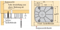 Gleiter für Sockelverstellfuß Korrekt