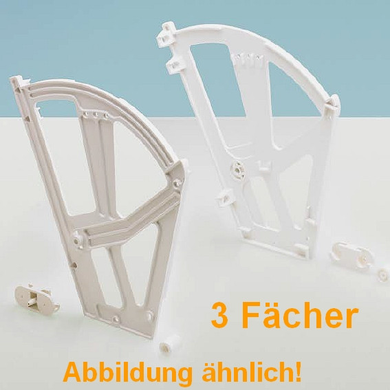 Schuhschrankbeschlag 3 Fächer (Set)