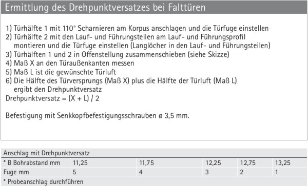 Falttürscharnier 625