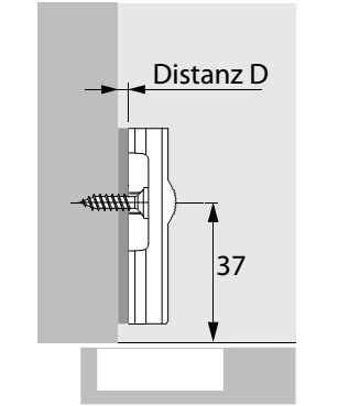 Montageplatte System 2006 Slide-on Distanz 0mm