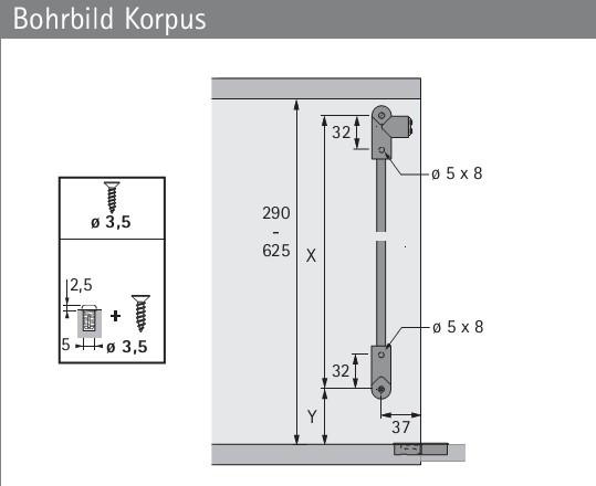 Klappenbremse Klassik D / 405 mit Magnet Zuhaltung (Links)