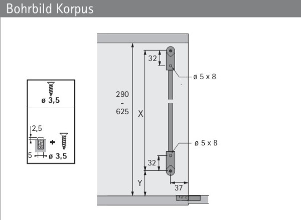 Klappenbremse Klassik D 290 mit Lager LS 3280 D