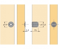 Haftmagnetschnäpper M 73/GP 9 (weiß)