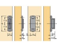Haftmagnetschnäpper M 74/GP 15 (weiß)