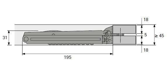Multiflex, Verstellbeschlag für Kopf- und Fußteil
