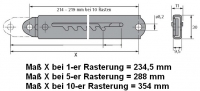 Rastomat, Verstellbeschlag für Kopf- und Fußteil (10 Raster)