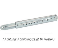 Rastomat, Verstellbeschlag für Kopf- und Fußteil (5 Raster)