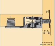 Einschraubdübel DU 265 für Exzenter VB 18/19/20/21