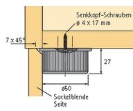 Gleiter zum Anschrauben