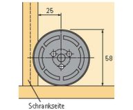Gleiter zum Anschrauben