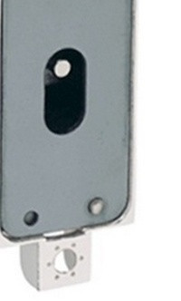 Drehstangenschloss mit einfacher Schließung, Set RECHTS