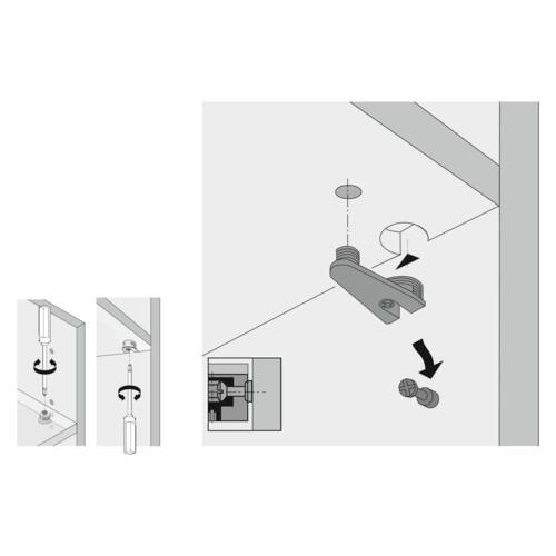 Exzenter Verbindungsbeschlag VB 36 M für Böden 19mm