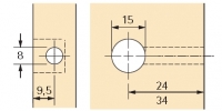 Rastex 15 für 19mm Böden ohne Abdeckrand blank