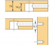 Rastex 15 für 19mm Böden ohne Abdeckrand blank