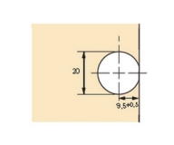 Exzenter Verbindungsbeschlag VB 35, Böden 16mm