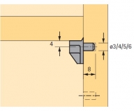 Bodenträger Safety glasklar