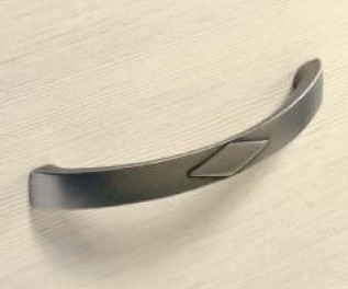 Möbelgriff -Bracara- Bohrabstand 128mm Zinnfarben