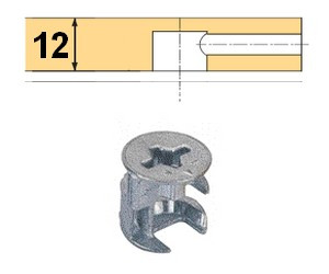 Rastex 15 für 12mm Böden ohne Abdeckrand blank