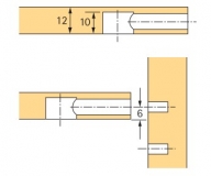 Rastex 15 für 12mm Böden ohne Abdeckrand blank
