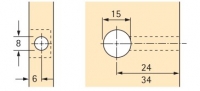 Rastex 15 für 12mm Böden ohne Abdeckrand blank