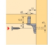 Bodenträger Sekura 7 für 3mm Loch