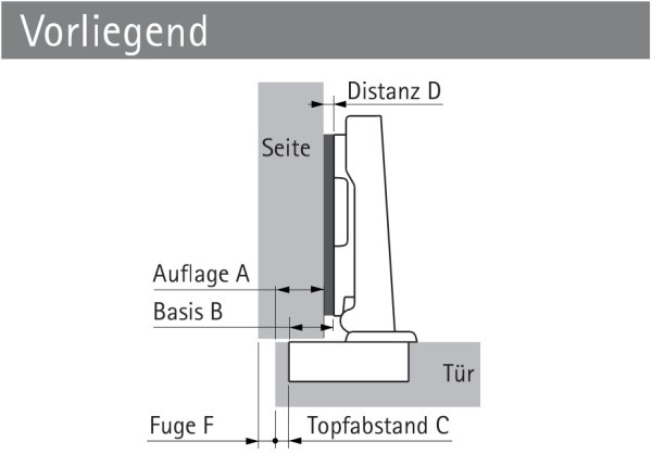 Topfscharnier Intermat 9943 110° (Außenseite)