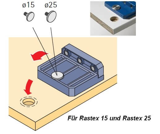 Bohrlehre BlueJig Dübel