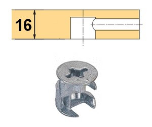 Rastex 15 für 16mm Böden ohne Abdeckrand blank