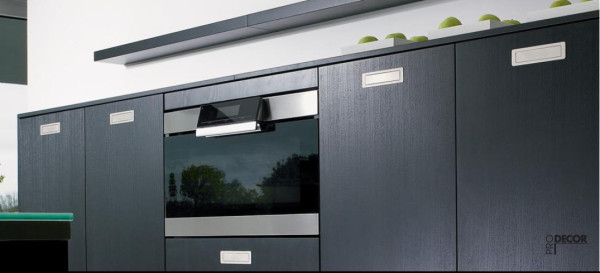 Touch-in Rechteckgriff Edelstahl Optik