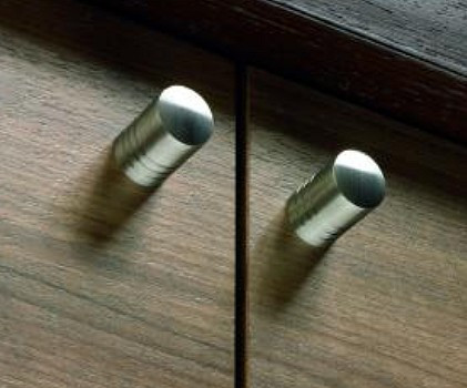 Möbelknopf -Agrinum- Edelstahl gebürstet 14mm