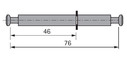 Doppeldübel DU 868 für Rastex 15, Seitendicke 16mm