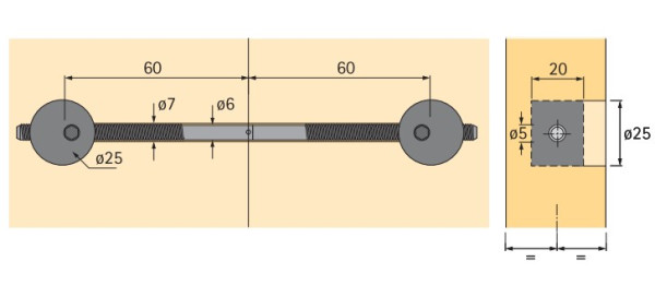 Gehrungsverbinder VB 90 - 180 T