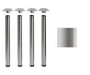 Tischbeine ø60mm x 710mm grau RAL7035 (Set)