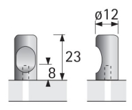 Möbelgriff -Almus- Edelstahl Optik