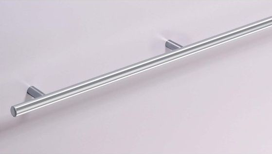 Möbelgriff -Hale- Bohrabstand 2 x 620mm Edelstahl Optik