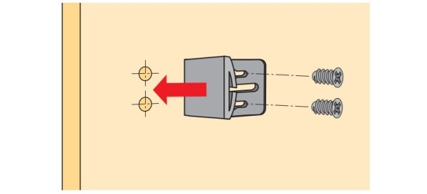 Türanschlag / Abstandhalter zum Anschrauben für STB55 Plus
