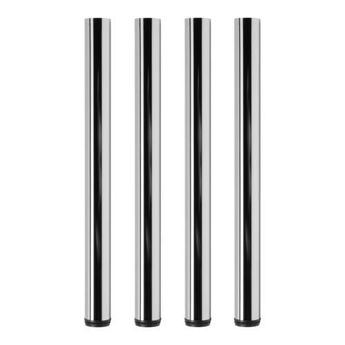 Tischbeine ø60mm x 1100mm aus Stahl Oberfläche Chrom (Set)