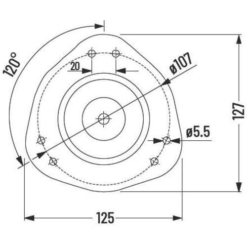 Tischbeine ø60mm x 1100mm aus Stahl Oberfläche Chrom (Set)