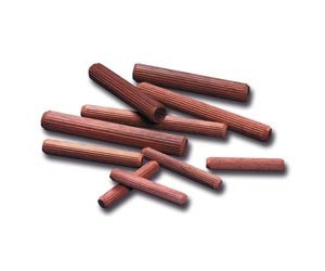 Riffel-Holzdübel Padouk 14 x 120mm 1kg