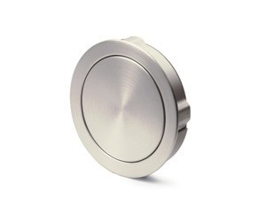 Touch-in Rundgriff Edelstahl Optik