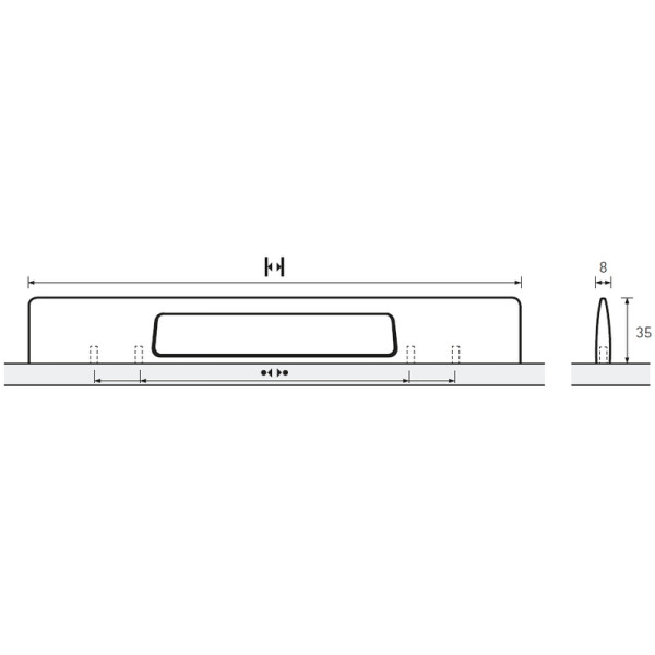 Möbelgriff -Nubia- Bohrabstand 192mm Aluminium