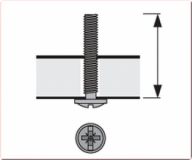 Griffbefestigungsschraube M4 x 8mm (20 Stück)